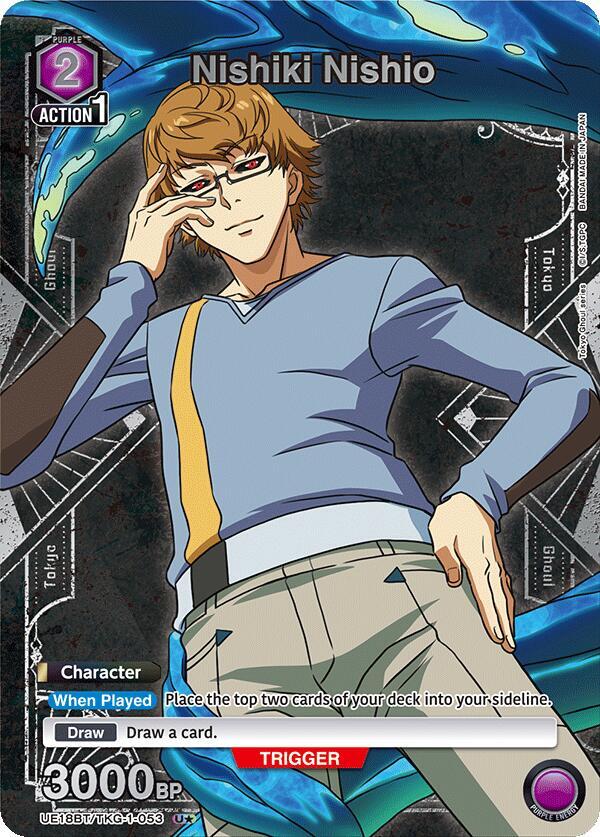 Nishiki Nishio (U*) UE18BT/TKG-1-053 card from UE18BT: Tokyo Ghoul