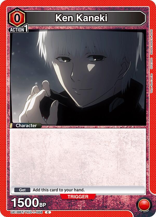 Ken Kaneki UE18BT/TKG-1-068 card from UE18BT: Tokyo Ghoul