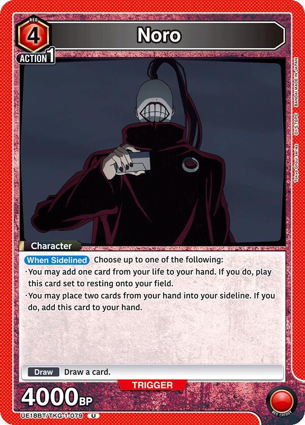 Noro UE18BT/TKG-1-079 card from UE18BT: Tokyo Ghoul