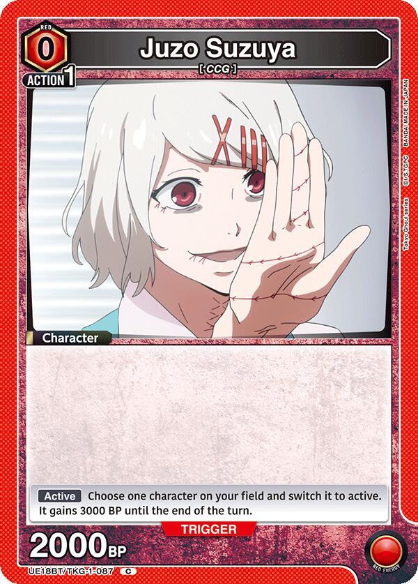 Juzo Suzuya UE18BT/TKG-1-087 card from UE18BT: Tokyo Ghoul