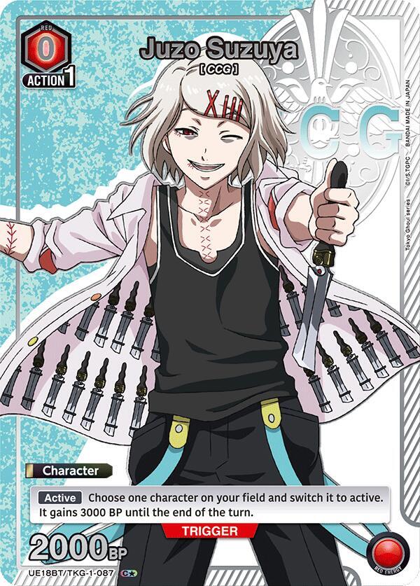 Juzo Suzuya (C*) UE18BT/TKG-1-087 card from UE18BT: Tokyo Ghoul