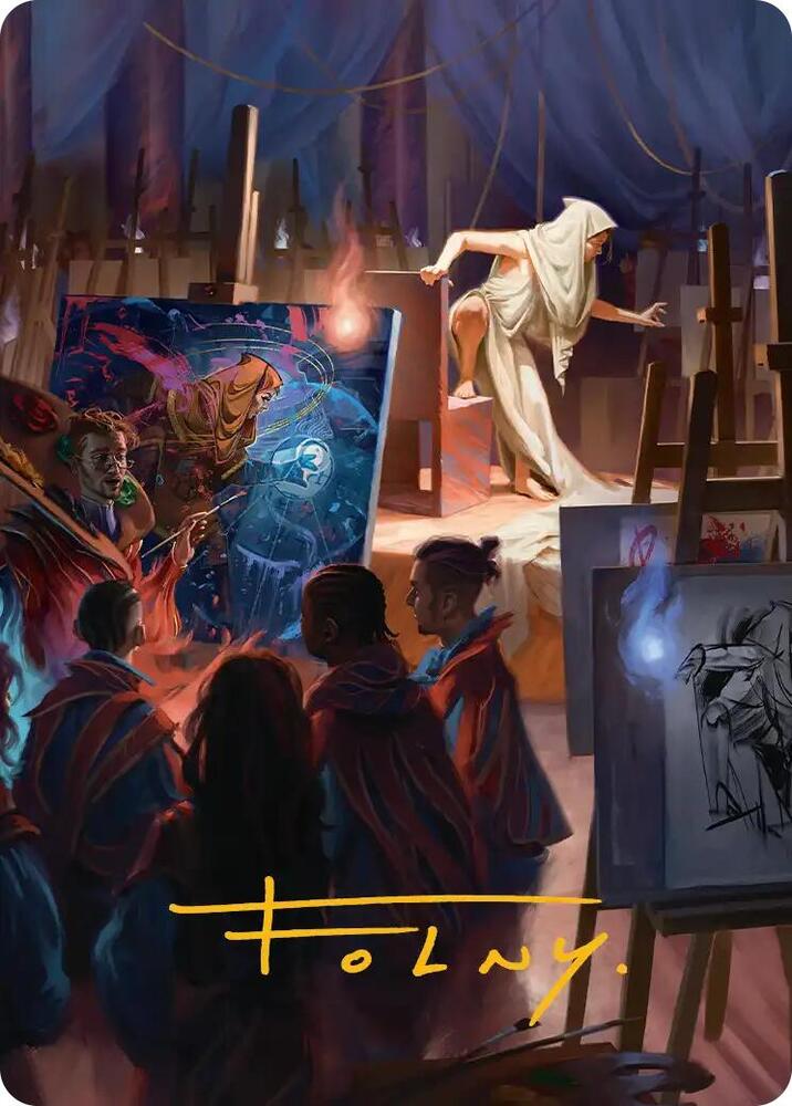 Archaeomancer Art Card (Gold-Stamped Signature) 41 card from Art Series: Secrets of Strixhaven