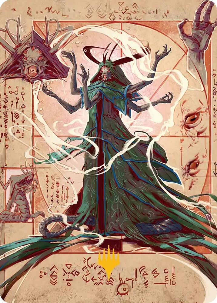 Tragedy Feaster Art Card (Gold-Stamped Planeswalker Symbol) 30 card from Art Series: Secrets of Strixhaven