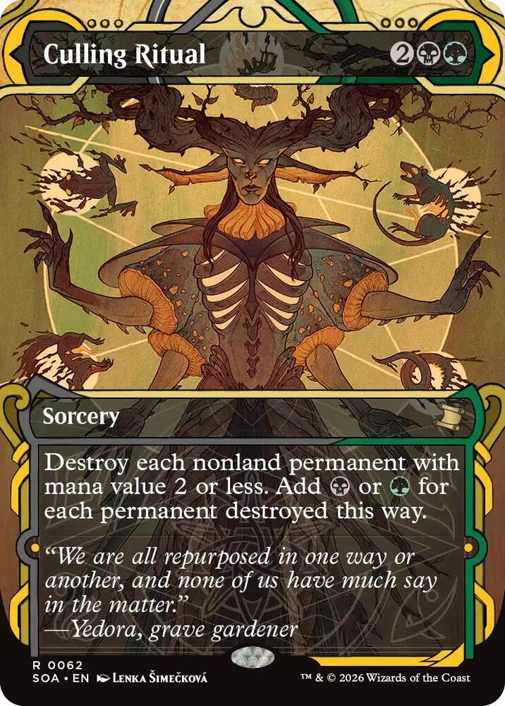 Culling Ritual 62 card from Secrets of Strixhaven: Mystical Archive