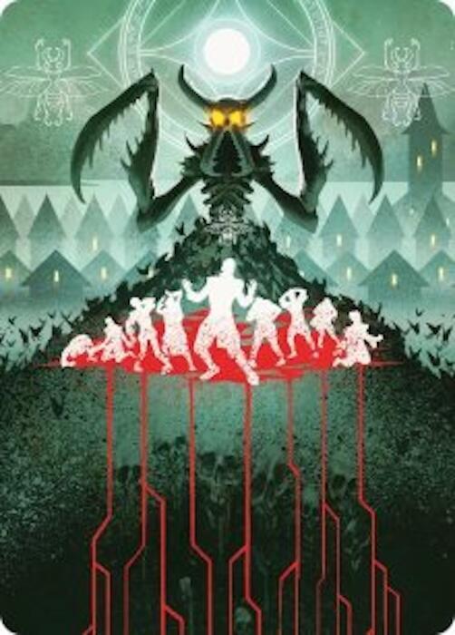 Feed the Swarm Art Card 44 card from Art Series: Secrets of Strixhaven