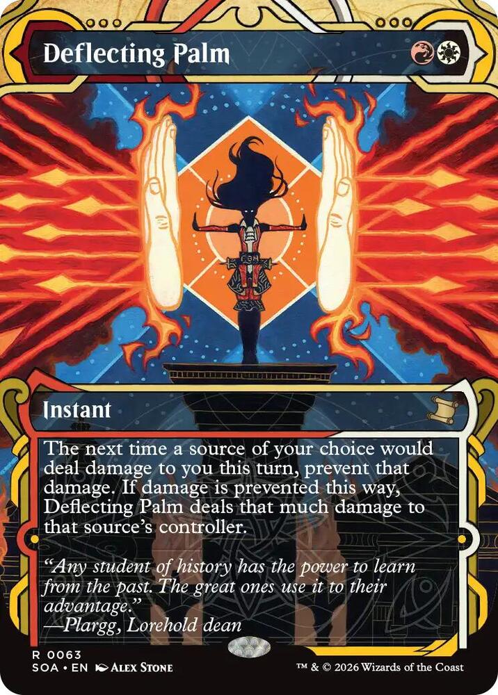Deflecting Palm 63 card from Secrets of Strixhaven: Mystical Archive