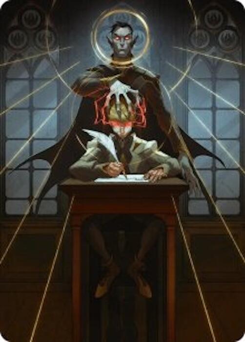 Vampiric Tutor Art Card 45 card from Art Series: Secrets of Strixhaven