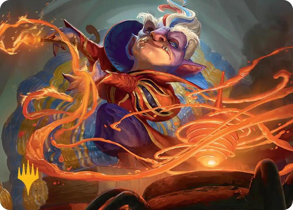 Goblin Glasswright Art Card (Gold-Stamped Planeswalker Symbol) 13 card from Art Series: Secrets of Strixhaven