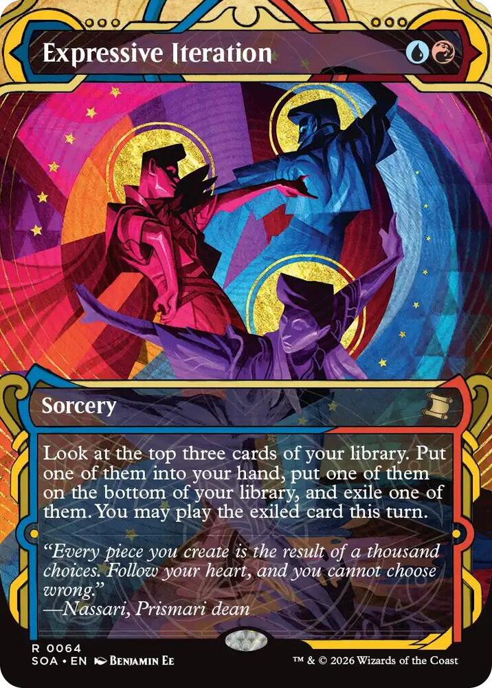 Expressive Iteration 64 card from Secrets of Strixhaven: Mystical Archive