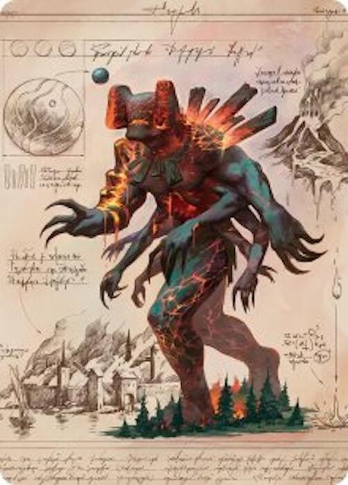 Magmablood Archaic Art Card 31 card from Art Series: Secrets of Strixhaven
