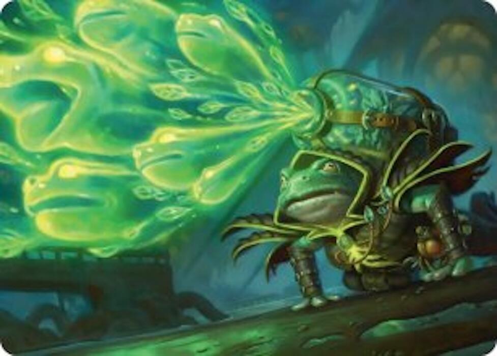 Burrog Barrage Art Card 15 card from Art Series: Secrets of Strixhaven