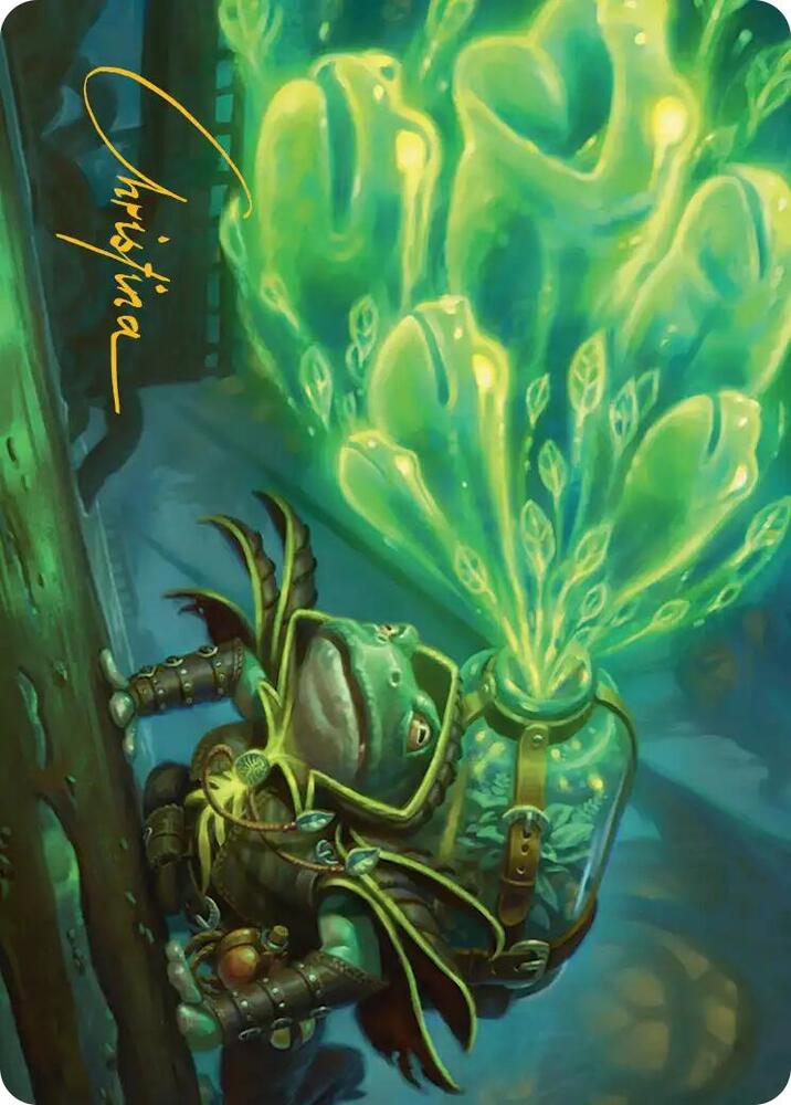Burrog Barrage Art Card (Gold-Stamped Signature) 15 card from Art Series: Secrets of Strixhaven