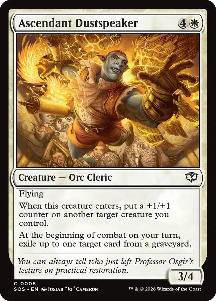 Ascendant Dustspeaker 8 card from Secrets of Strixhaven