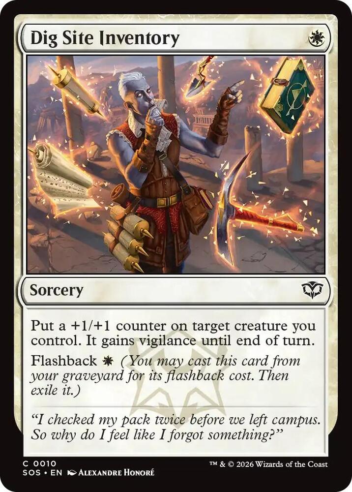 Dig Site Inventory 10 card from Secrets of Strixhaven