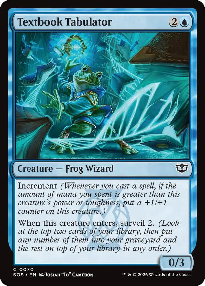 Textbook Tabulator 70 card from Secrets of Strixhaven