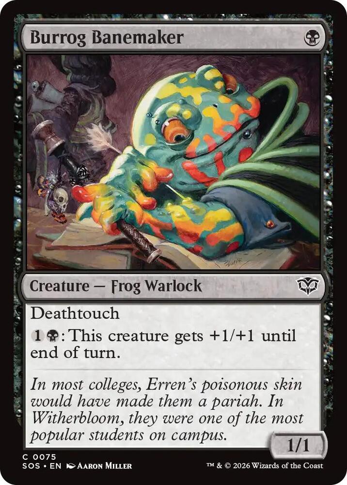 Burrog Banemaker 75 card from Secrets of Strixhaven