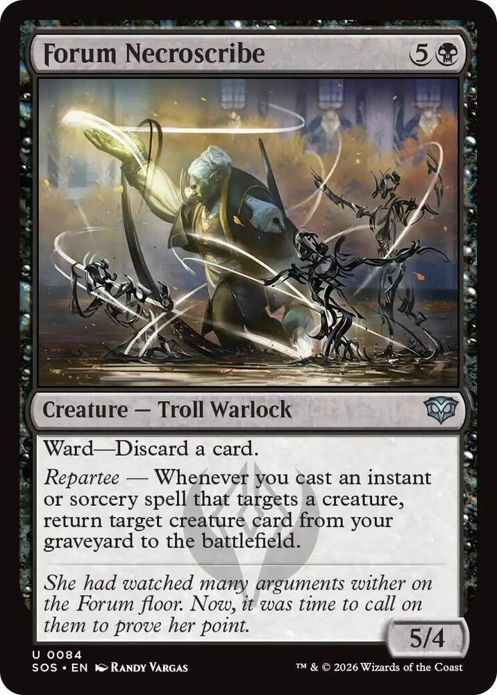 Forum Necroscribe 84 card from Secrets of Strixhaven