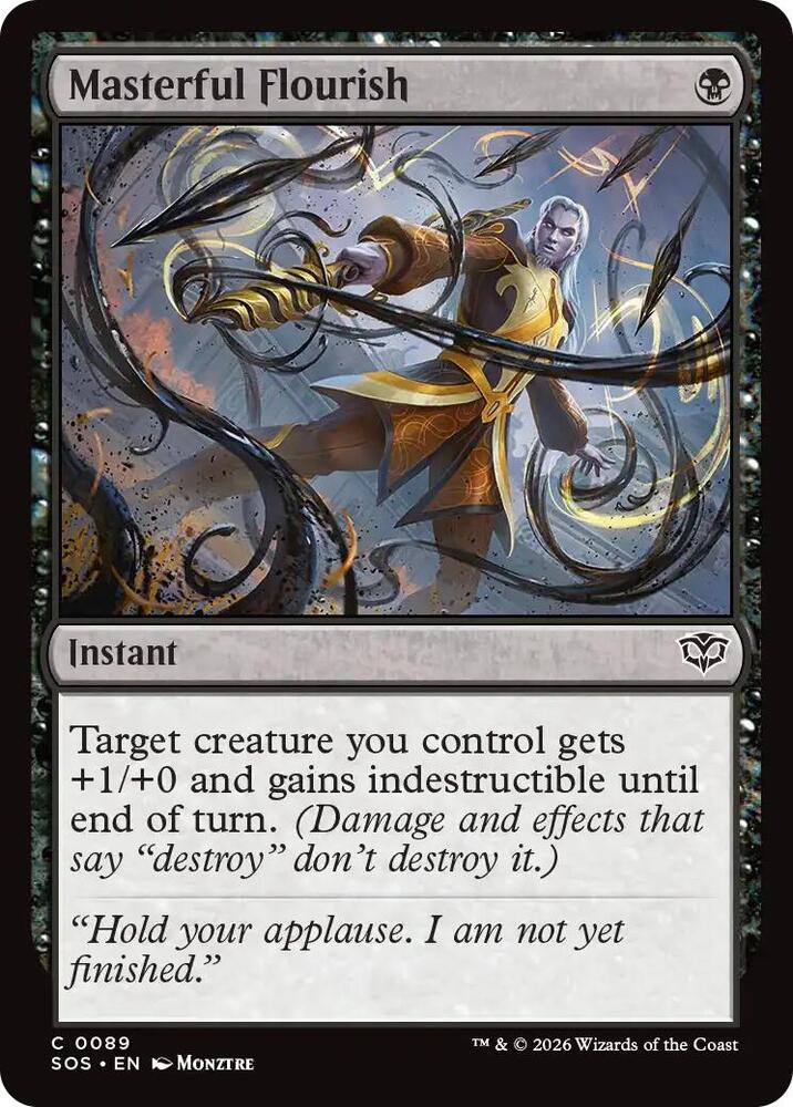 Masterful Flourish 89 card from Secrets of Strixhaven