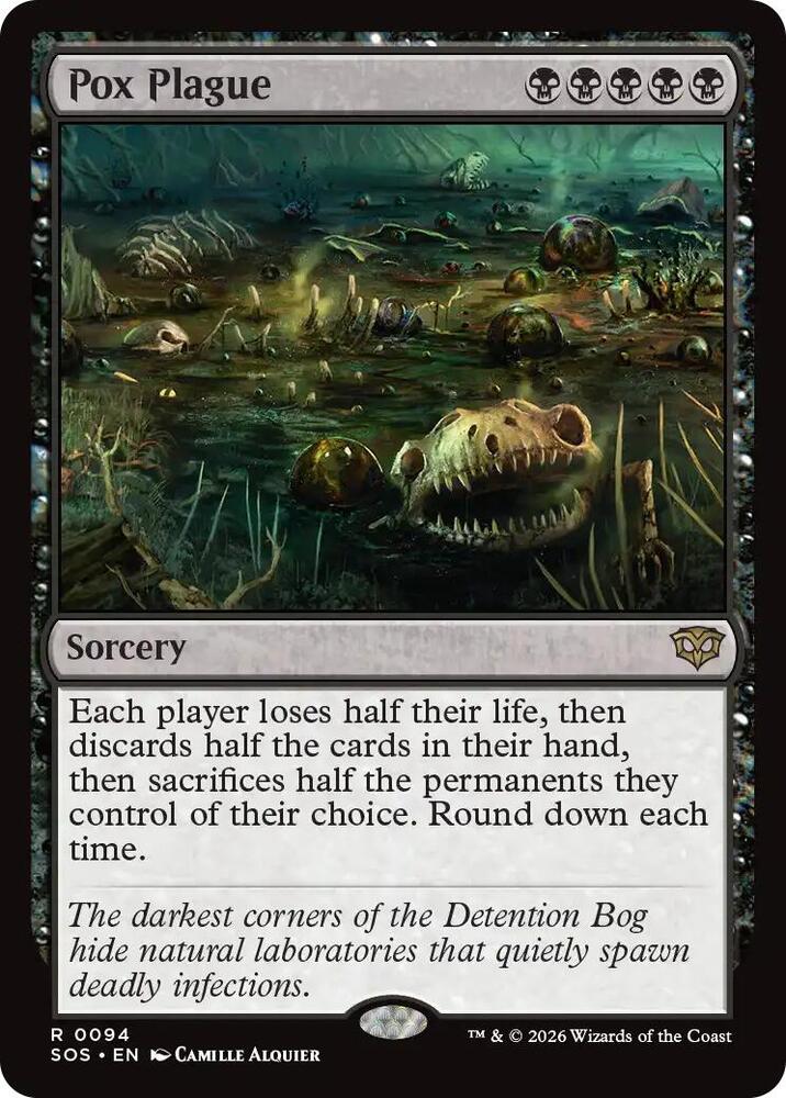 Pox Plague 94 card from Secrets of Strixhaven