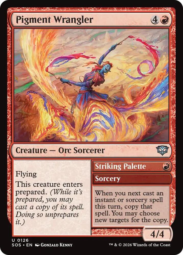 Pigment Wrangler 126 card from Secrets of Strixhaven