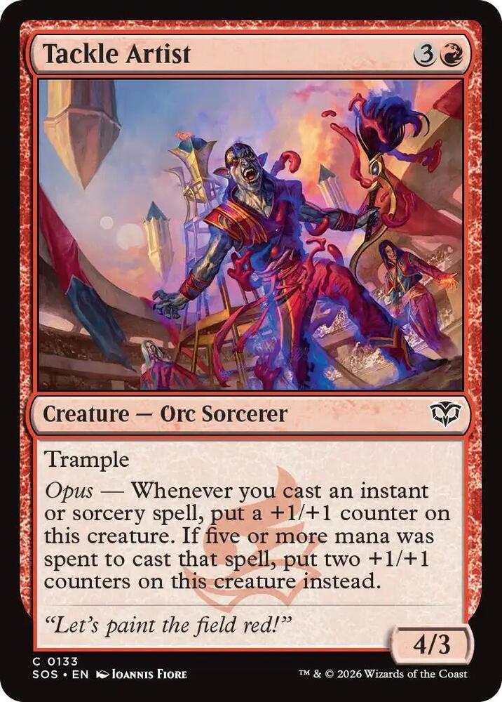 Tackle Artist 133 card from Secrets of Strixhaven