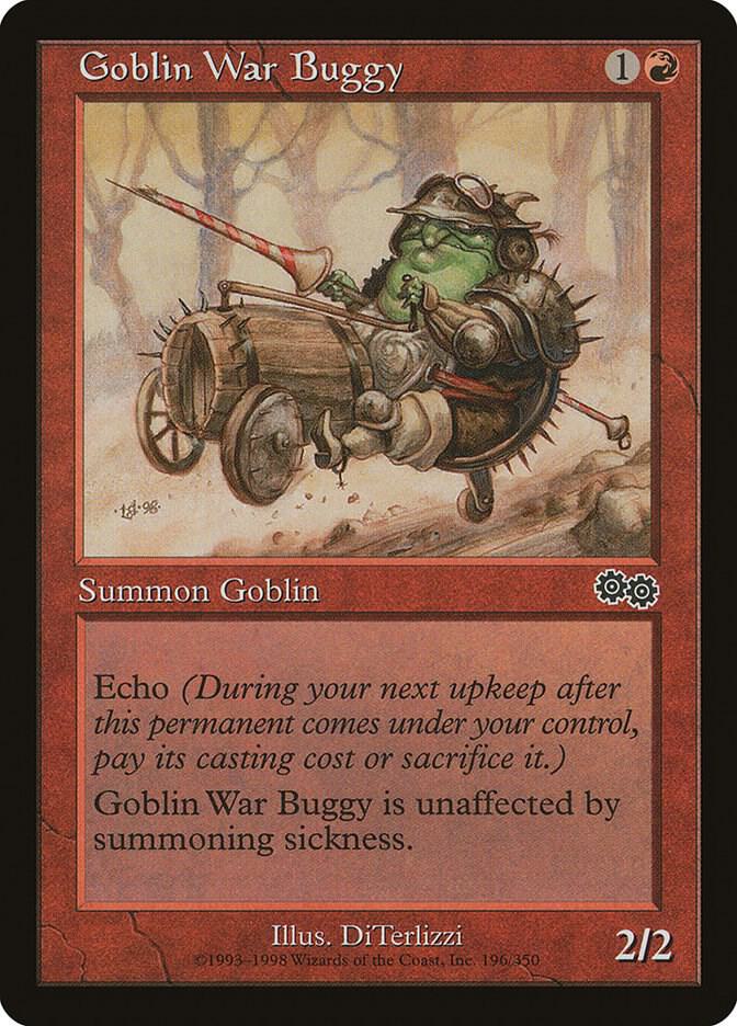 Goblin War Buggy 196 card from Urza's Saga
