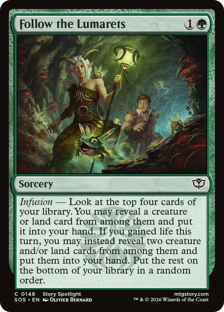 Follow the Lumarets 148 card from Secrets of Strixhaven