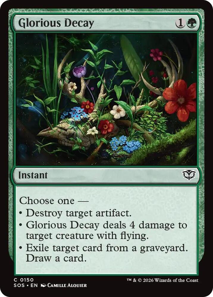 Glorious Decay 150 card from Secrets of Strixhaven