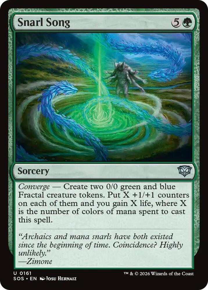 Snarl Song 161 card from Secrets of Strixhaven