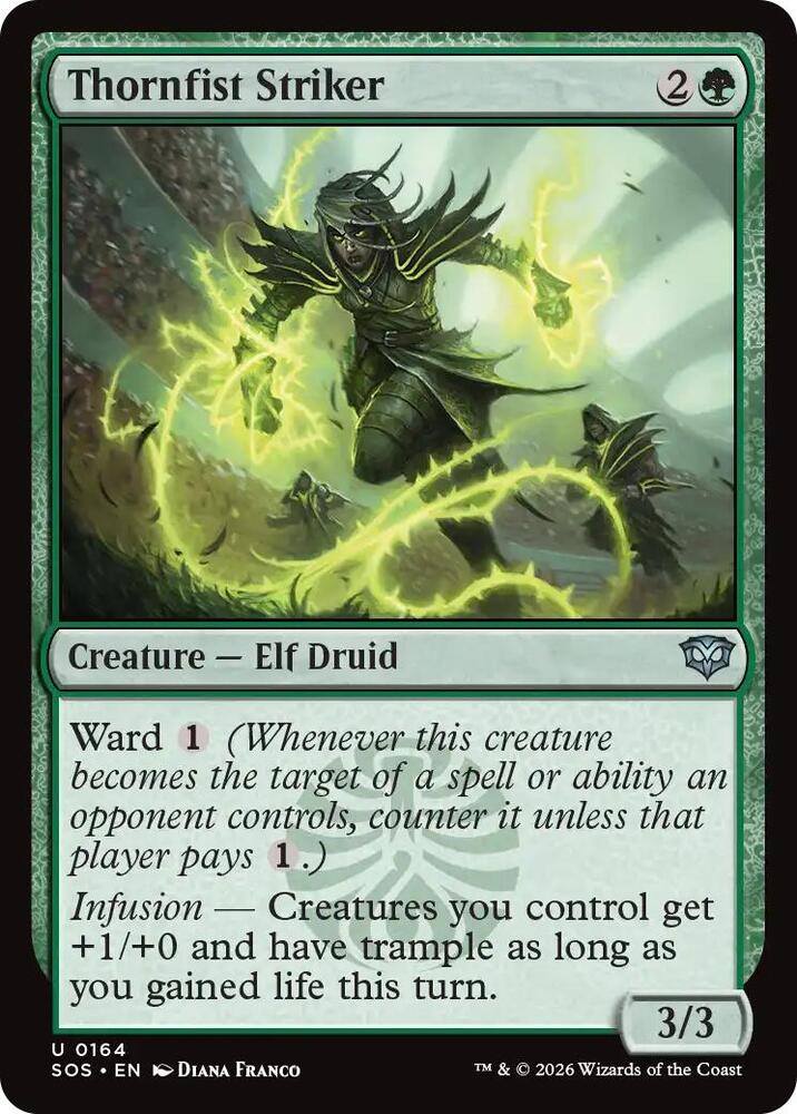 Thornfist Striker 164 card from Secrets of Strixhaven