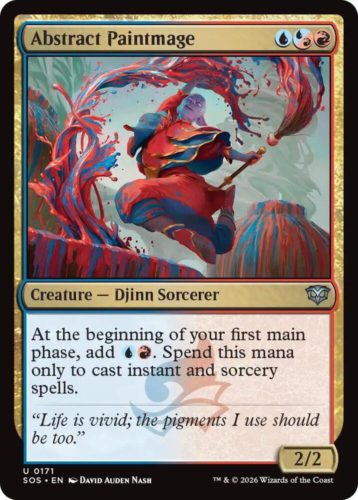 Abstract Paintmage 171 card from Secrets of Strixhaven