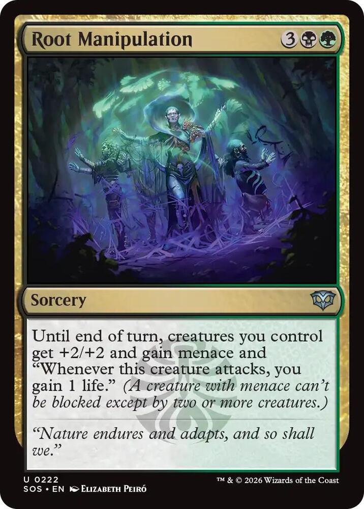 Root Manipulation 222 card from Secrets of Strixhaven