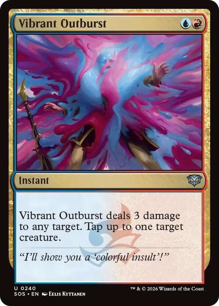 Vibrant Outburst 240 card from Secrets of Strixhaven