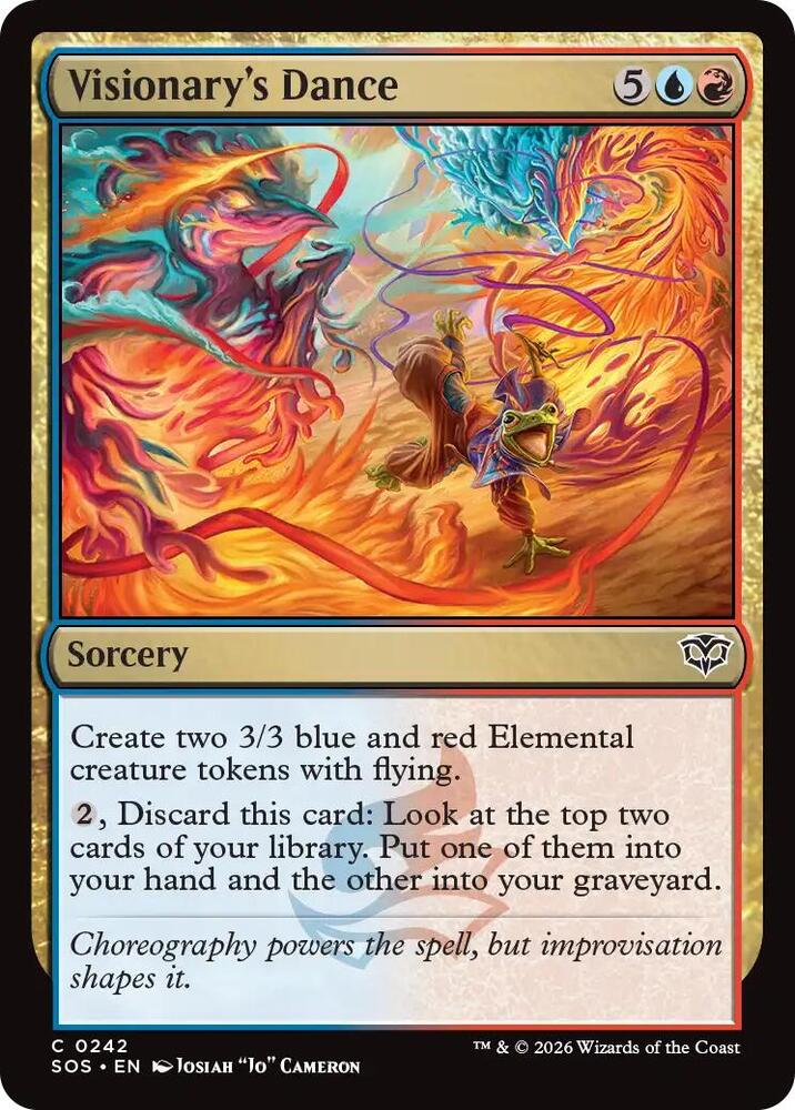 Visionary's Dance 242 card from Secrets of Strixhaven