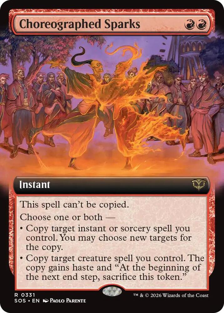 Choreographed Sparks (Extended Art) 331 card from Secrets of Strixhaven