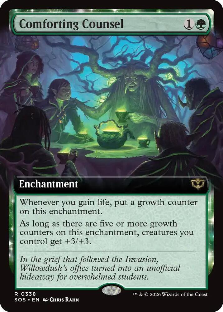 Comforting Counsel (Extended Art) 338 card from Secrets of Strixhaven
