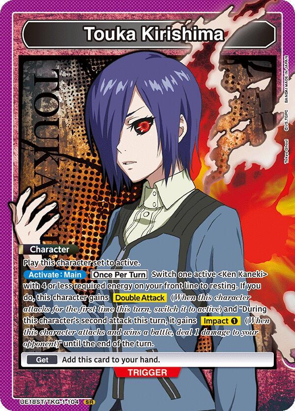 Touka Kirishima UE18ST/TKG-1-104 card from UE18ST: Tokyo Ghoul Starter Deck
