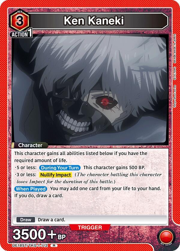Ken Kaneki UE18ST/TKG-1-112 card from UE18ST: Tokyo Ghoul Starter Deck