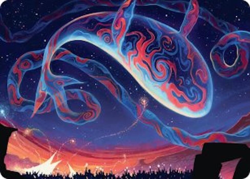 Spectacular Skywhale Art Card 24 card from Art Series: Secrets of Strixhaven