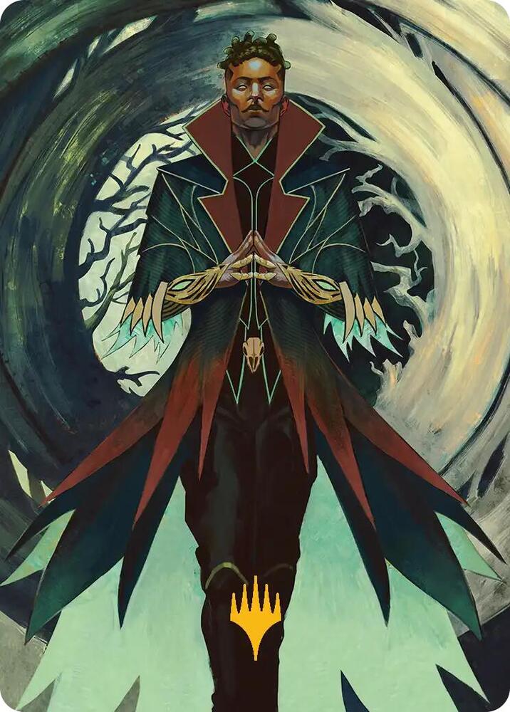 Professor Dellian Fel Art Card (Gold-Stamped Planeswalker Symbol) 28 card from Art Series: Secrets of Strixhaven