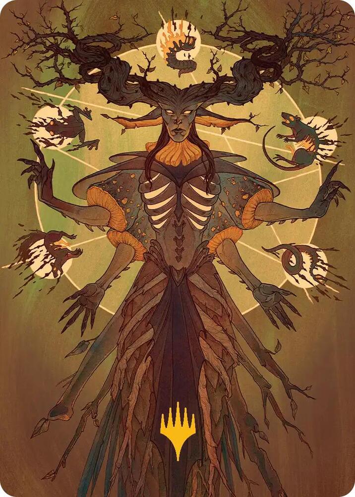 Culling Ritual Art Card (Gold-Stamped Planeswalker Symbol) 48 card from Art Series: Secrets of Strixhaven