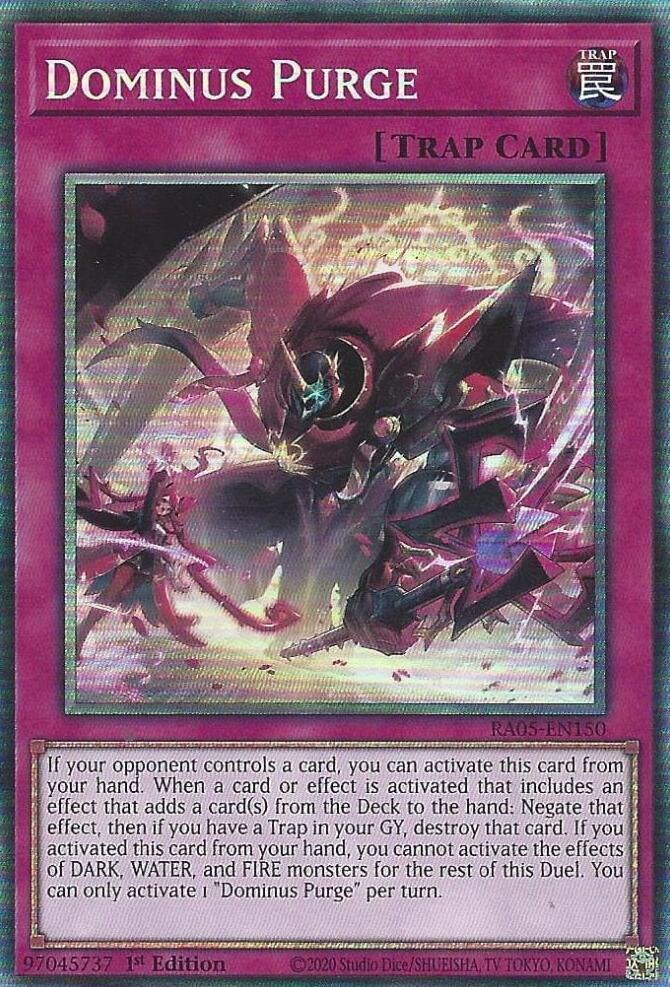 Dominus Purge (PCR) RA05-EN150 card from Rarity Collection 5