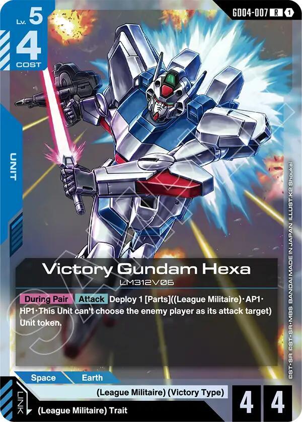 Victory Gundam Hexa GD04-007 card from Phantom Aria