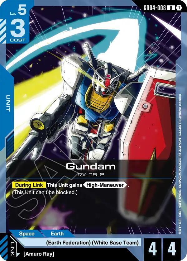 Gundam GD04-008 card from Phantom Aria