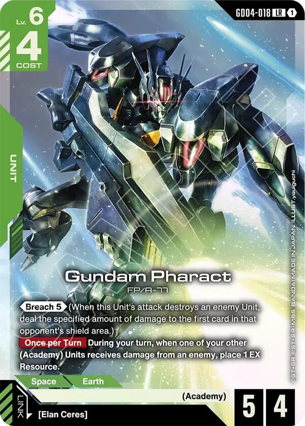 Gundam Pharact GD04-018 card from Phantom Aria
