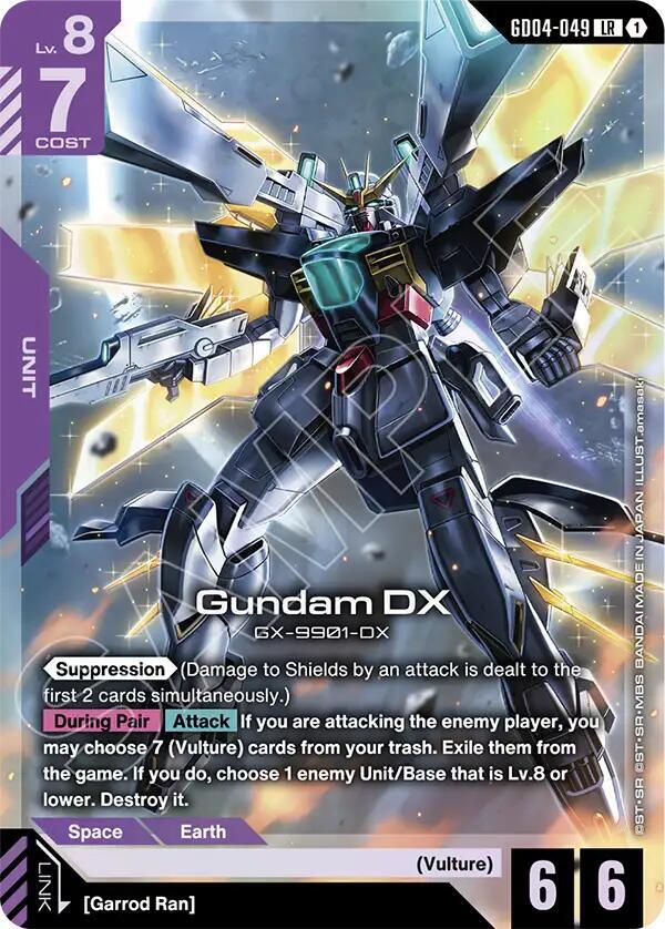 Gundam DX GD04-049 card from Phantom Aria