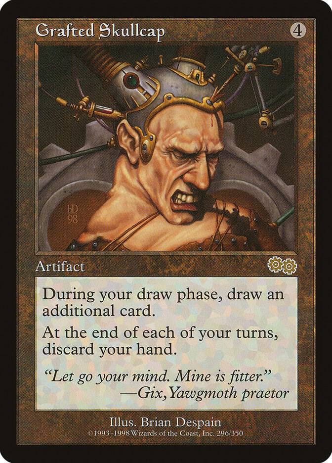 Grafted Skullcap 296 card from Urza's Saga