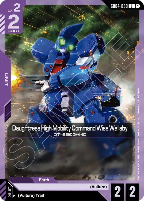 Daughtress High Mobility Command Wise Wallaby GD04-059 card from Phantom Aria