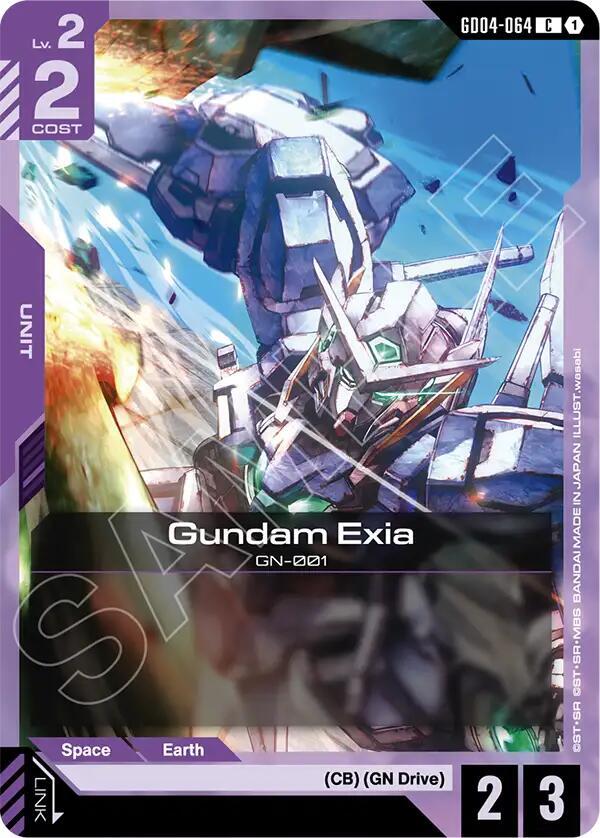 Gundam Exia GD04-064 card from Phantom Aria