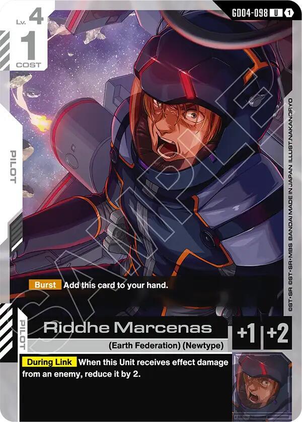 Riddhe Marcenas GD04-098 card from Phantom Aria